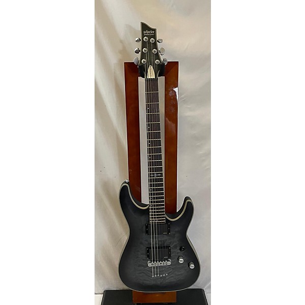 Used Schecter Guitar Research Used Schecter Guitar Research C1 Platinum Trans Black Solid Body Electric Guitar