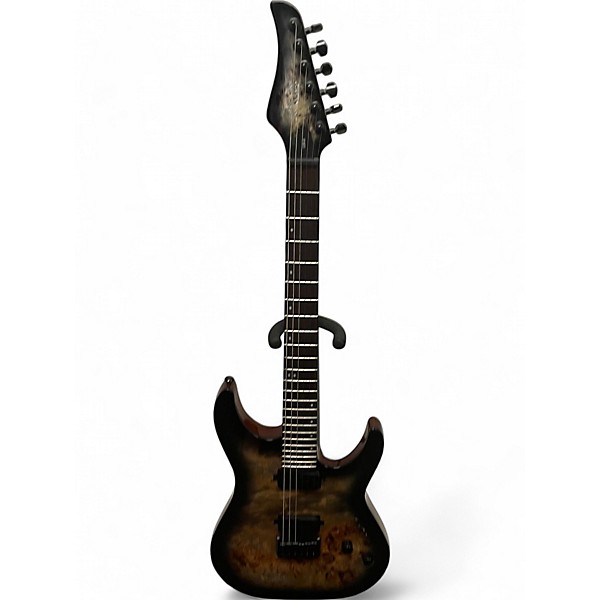 Used Schecter Guitar Research CR6 Charcoal Burst Solid Body Electric Guitar