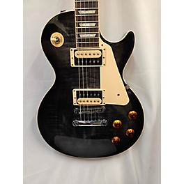 Used Gibson Used 2022 Gibson Les Paul Traditional Pro V Flame Top Transparent Ebony Burst Solid Body Electric Guitar