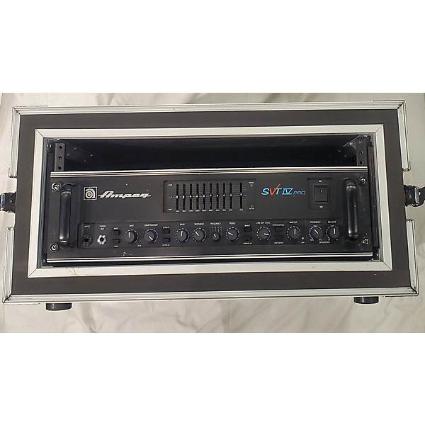 Used Ampeg SVT4PRO 1200W / 1600W W/ Rack Case Tube Bass Amp Head