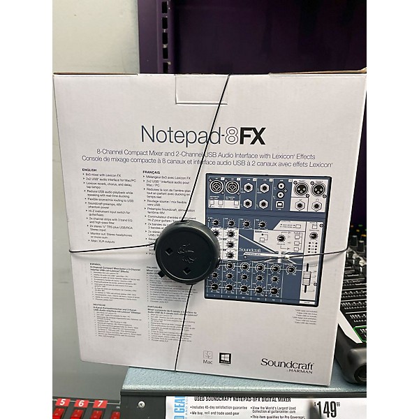 Used Soundcraft NOTEPAD-8FX Digital Mixer