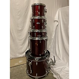 Used Pearl Used Pearl 5 piece Roadshow Sparkle Red Drum Kit