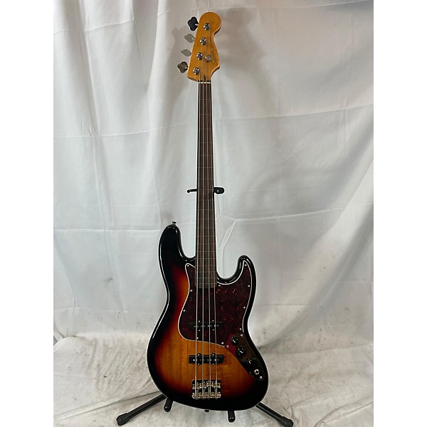 Used Squier Classic Vibe 1960s Fretless Jazz Bass Electric Bass Guitar