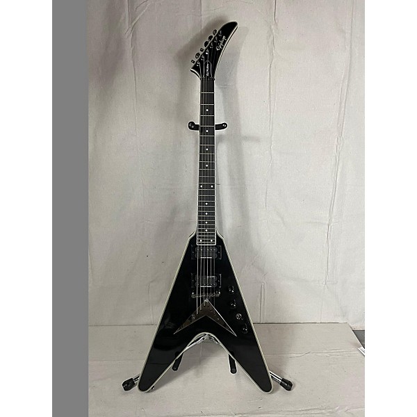 Used Epiphone Used Epiphone Dave Mustaine Flying V Custom Black Solid Body Electric Guitar