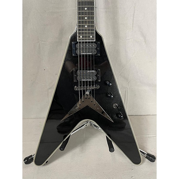 Used Epiphone Used Epiphone Dave Mustaine Flying V Custom Black Solid Body Electric Guitar