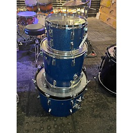 Used In Store Used Used Apollo 3 piece Mij 4 Piece Blue Sparkle Drum Kit