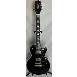 Used Epiphone Used Epiphone Les Paul Custom Black And Gold Solid Body Electric Guitar