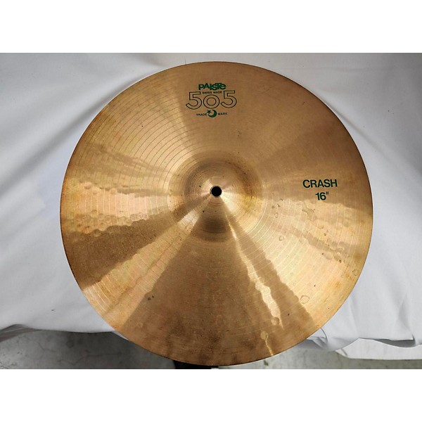 Used Paiste 16in 505 Crash Cymbal