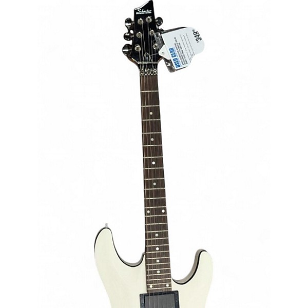 Used Schecter Guitar Research Used Schecter Guitar Research C1 FR White Solid Body Electric Guitar