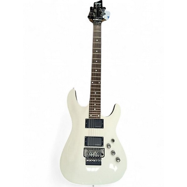 Used Schecter Guitar Research Used Schecter Guitar Research C1 FR White Solid Body Electric Guitar