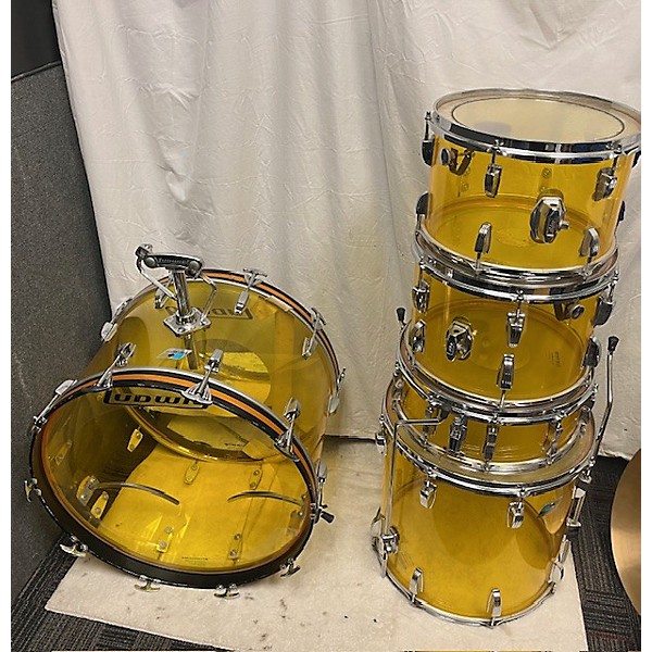 Vintage Ludwig 1970s Big Beat Vistalite Drum Kit