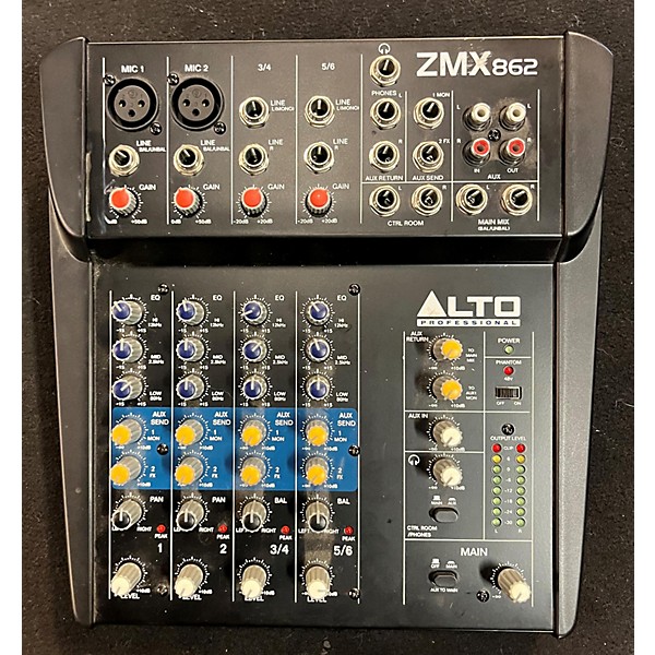 Used Alto ZMX862 6-Channel Unpowered Mixer