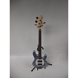 Used Sterling by Music Man Used Sterling By Music Man Stingray HH Metallic Blue Electric Bass Guitar