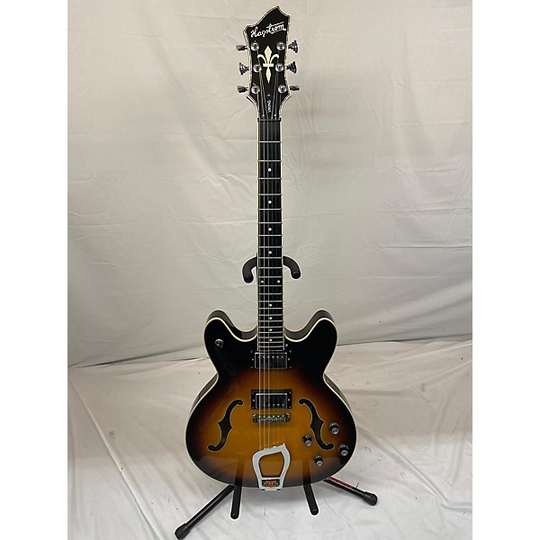 Used Hagstrom Used Hagstrom Viking Tobacco Sunburst Hollow Body Electric Guitar