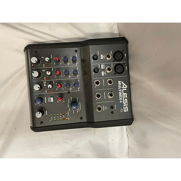 Used Alesis MultiMix 4 USB FX 4-Channel Unpowered Mixer