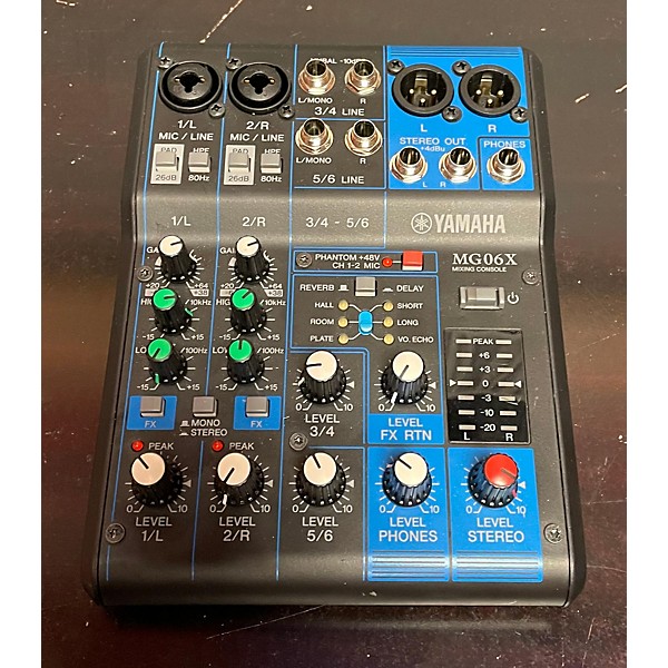 Used Yamaha Mg06x Unpowered Mixer