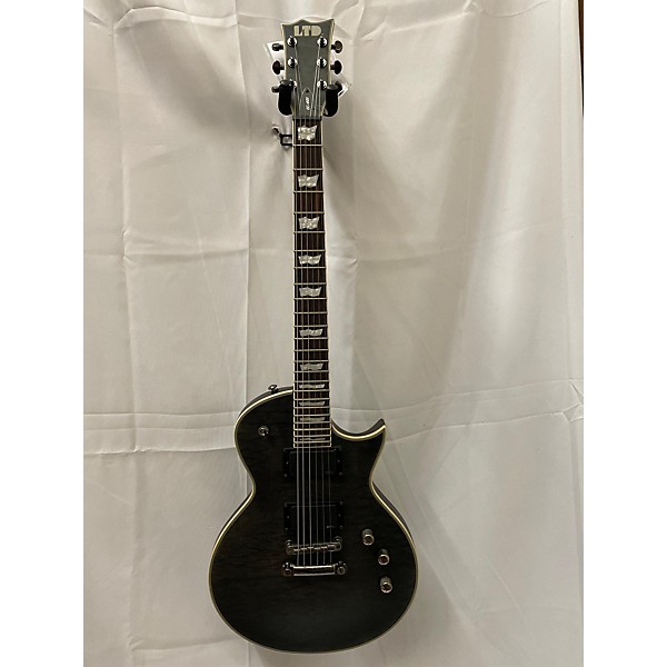 Used ESP Used ESP Ltd Ec401qm Trans Black Solid Body Electric Guitar