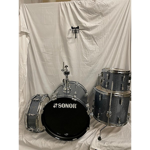 Used SONOR Used SONOR 4 piece Safari Titanium Drum Kit Titanium ...