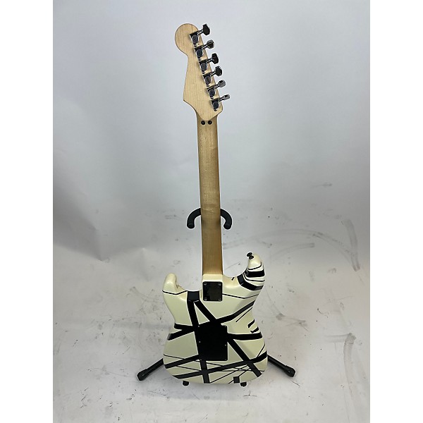 Used EVH Used EVH Striped Series Frankie White Solid Body Electric Guitar