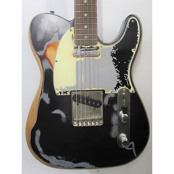 Used Fender Used  Fender Joe Strummer Signature Telecaster Black Over 3-Color Sunburst