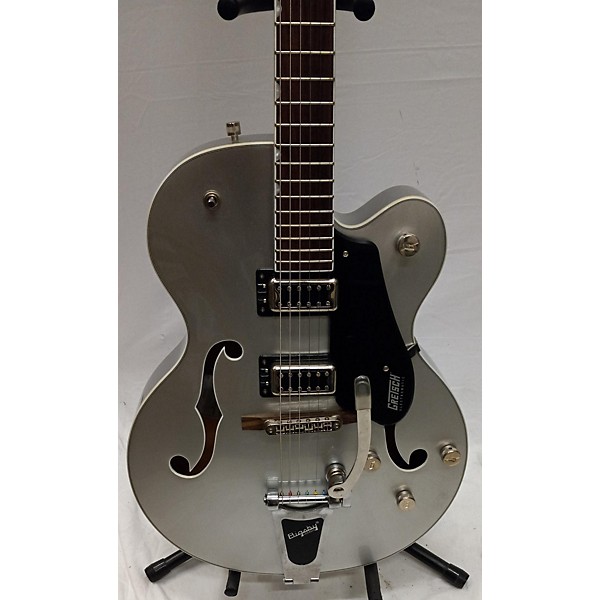 Used Gretsch Guitars Used Gretsch Guitars G5420T Electromatic Silver Sparkle Hollow Body Electric Guitar