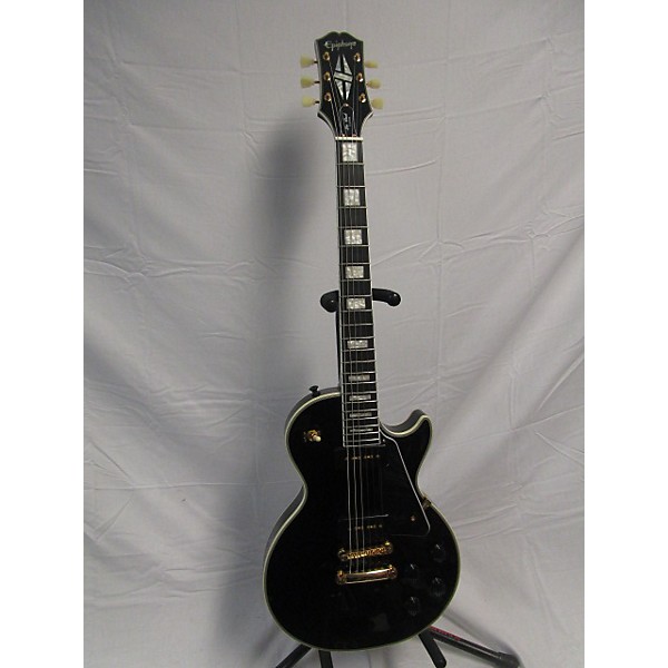 Used Epiphone Used Epiphone Les Paul Custom Black Solid Body Electric Guitar