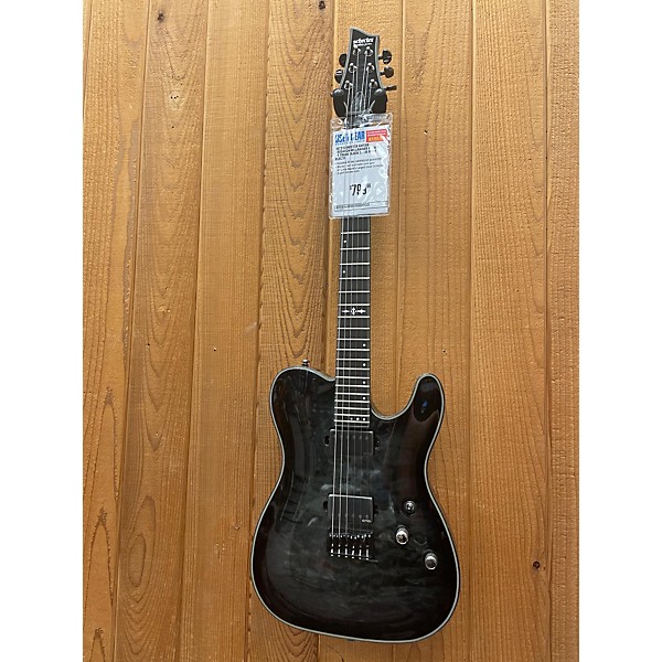 Used Schecter Guitar Research Used Schecter Guitar Research Hellraiser Hybrid PT Trans Black Solid Body Electric Guitar