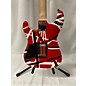 Used EVH STRIPED SERIES RED WITH BLACK STRIPES Solid Body Electric Guitar