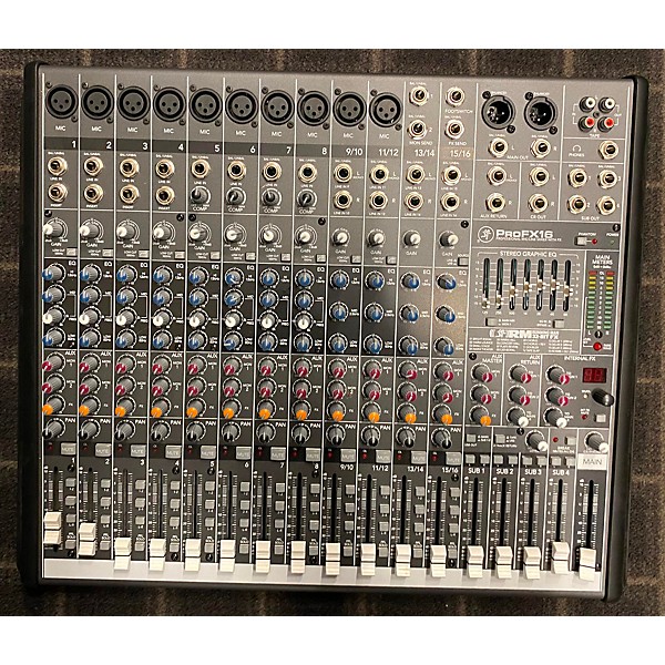 Used Mackie PROFX16 Unpowered Mixer