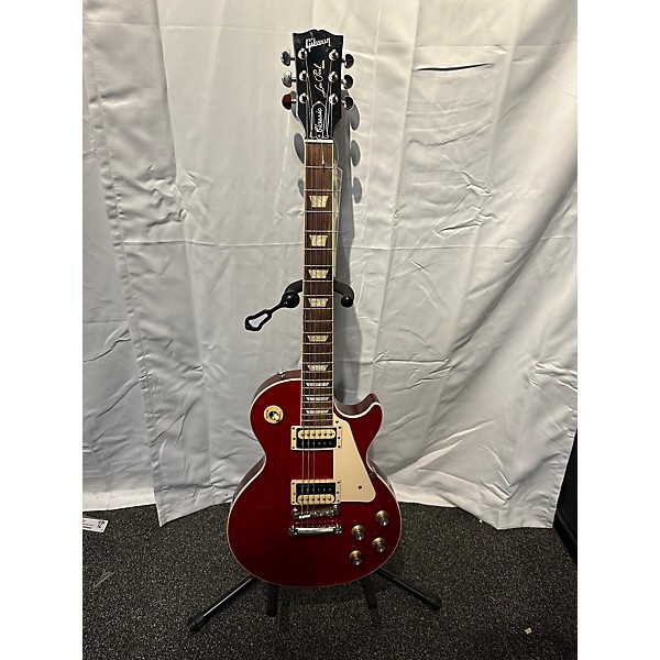 Used Gibson Used 2021 Gibson Les Paul Classic Trans Red Solid Body Electric Guitar