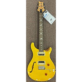 Used PRS Used PRS SE Custom 22 Semi-Hollowbody Santana Yellow Hollow Body Electric Guitar