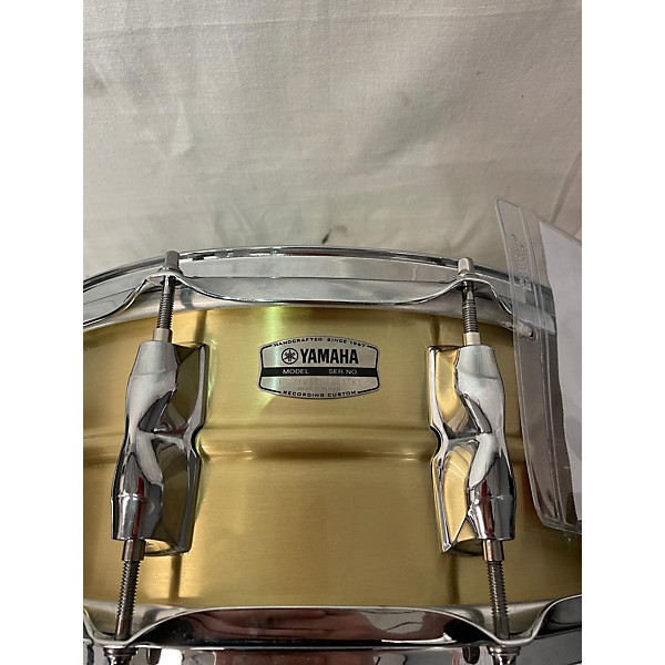 Used Yamaha 5.5X14 Recording Custom Brass Drum