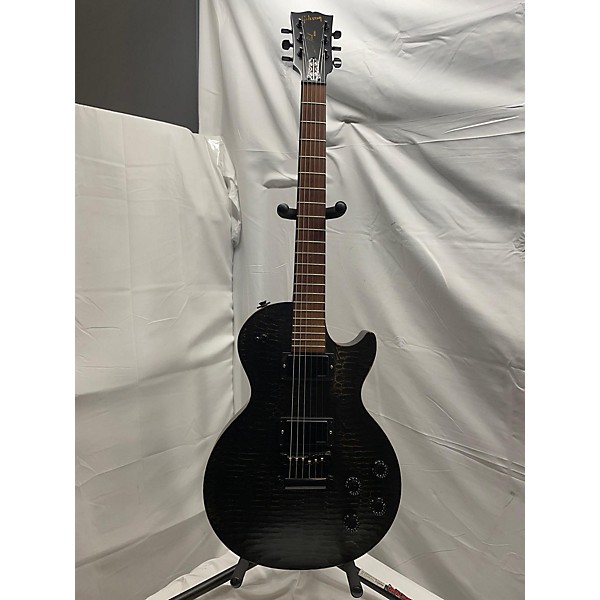 Used 2018 Gibson Les Paul Worn Ebony Solid Body Electric Guitar