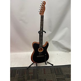 Used Fender Used Fender American Acoustasonic Telecaster Black Acoustic Electric Guitar