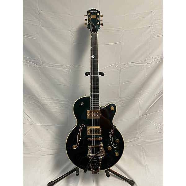 Used Gretsch Guitars Used Gretsch Guitars G6659TG-CDG BROADKASTER JR JET GREEN Hollow Body Electric Guitar