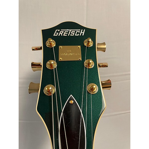 Used Gretsch Guitars Used Gretsch Guitars G6659TG-CDG BROADKASTER JR JET GREEN Hollow Body Electric Guitar