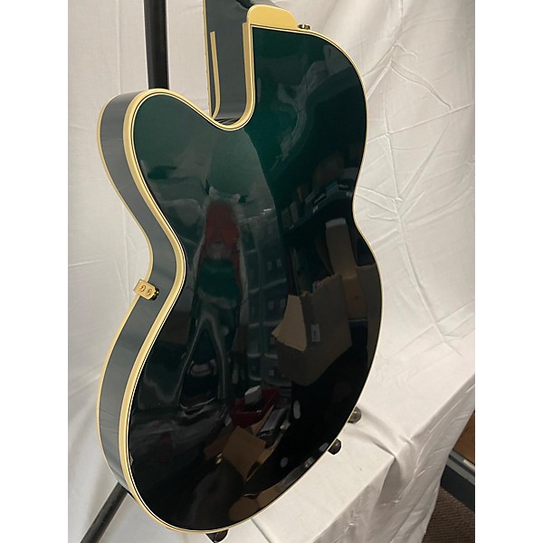 Used Gretsch Guitars Used Gretsch Guitars G6659TG-CDG BROADKASTER JR JET GREEN Hollow Body Electric Guitar