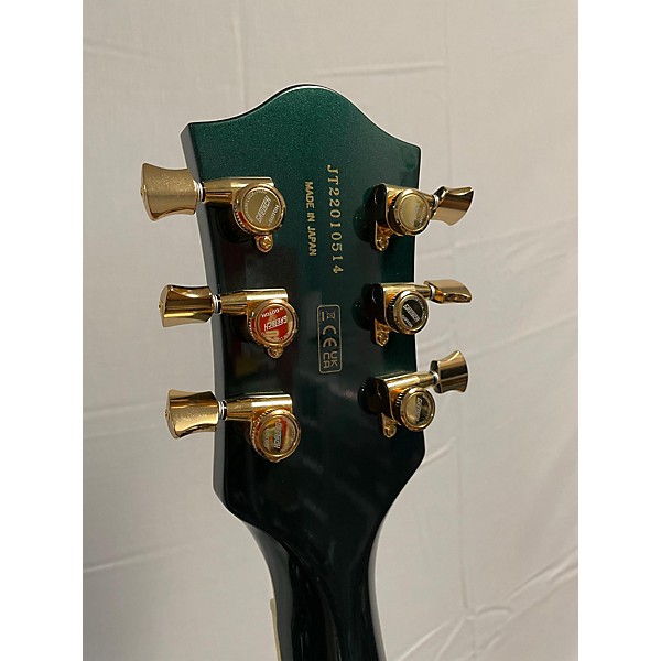 Used Gretsch Guitars Used Gretsch Guitars G6659TG-CDG BROADKASTER JR JET GREEN Hollow Body Electric Guitar