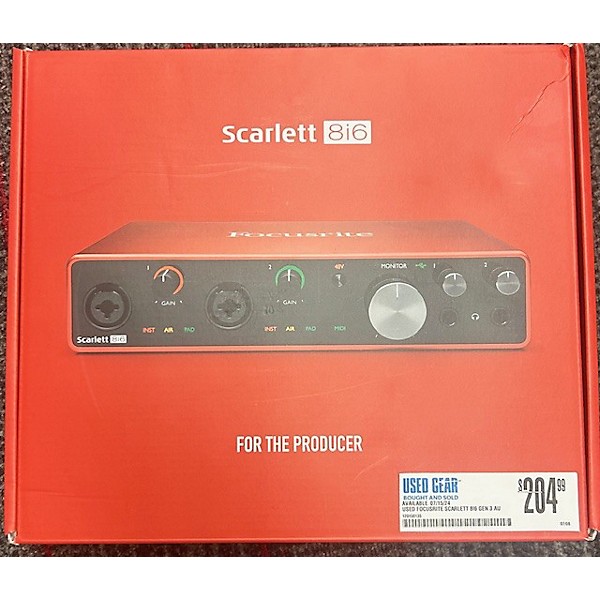 Used Focusrite Scarlett 8i6 Gen 3 Audio Interface