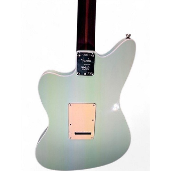 Used Fender PARALLEL UNIVERSE II JAZZ STRAT DELUXE Surf Green Solid Body Electric Guitar