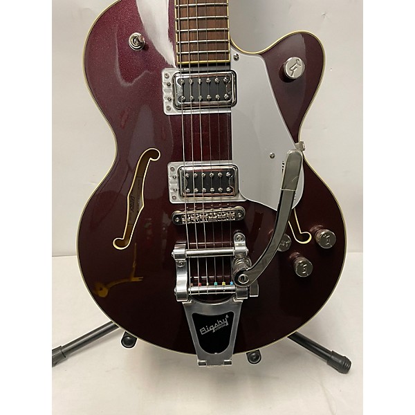 Used Gretsch Guitars Used Gretsch Guitars G5655T-CB-JR Burgundy Hollow Body Electric Guitar