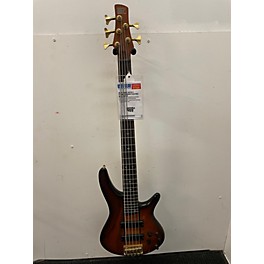 Used Ibanez Used Ibanez SR755 5 String Sunburst Electric Bass Guitar