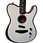 Used Fender Acoustasonic Player Telecaster Atomic White Acoustic Electric Guitar