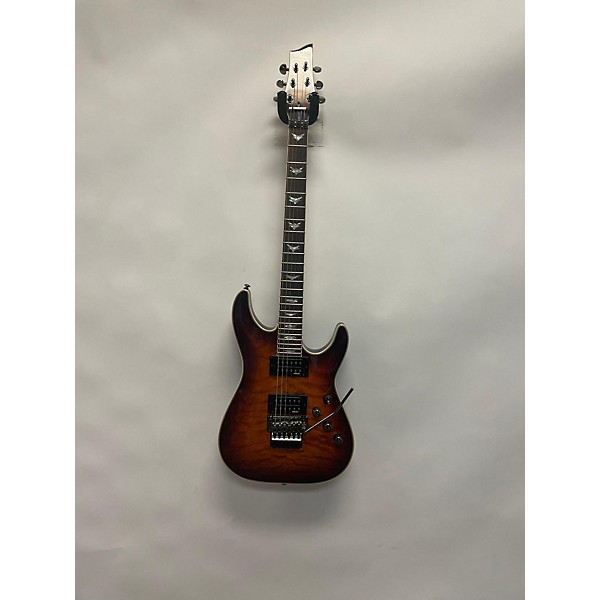 Used Schecter Guitar Research Used Schecter Guitar Research Omen Extreme 6 Floyd Rose Tiger Flame Solid Body Electric Guitar