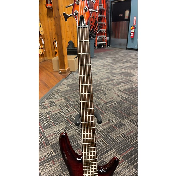 Used Ibanez Used Ibanez SR405 5 String Red Electric Bass Guitar