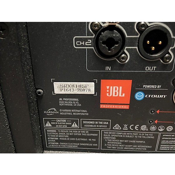 Used JBL SRX818SP Powered Subwoofer