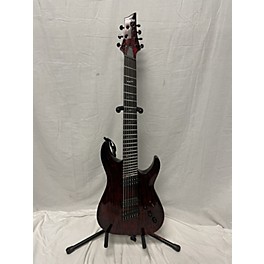 Used Schecter Guitar Research Used Schecter Guitar Research C7 MS Silver Mountain Blood Moon Solid Body Electric Guitar