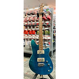 Used Reverend Used Reverend CHARGER RA Trans Blue Solid Body Electric Guitar