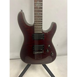 Used Schecter Guitar Research Used Schecter Guitar Research DAMIEN ELITE Black Cherry Solid Body Electric Guitar