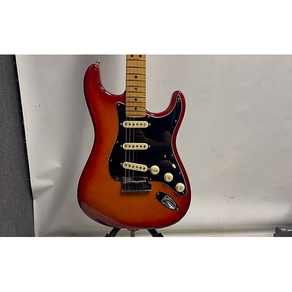 Used Fender Used Fender American Ultra Luxe Stratocaster PLASMA RED BURST Solid Body Electric Guitar